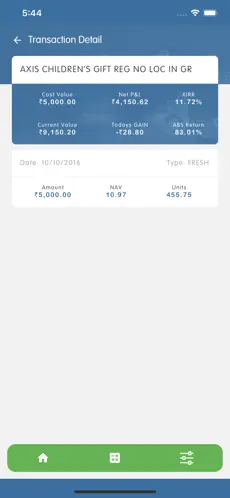 iInvest Wealth distributor profile and commission settings screen